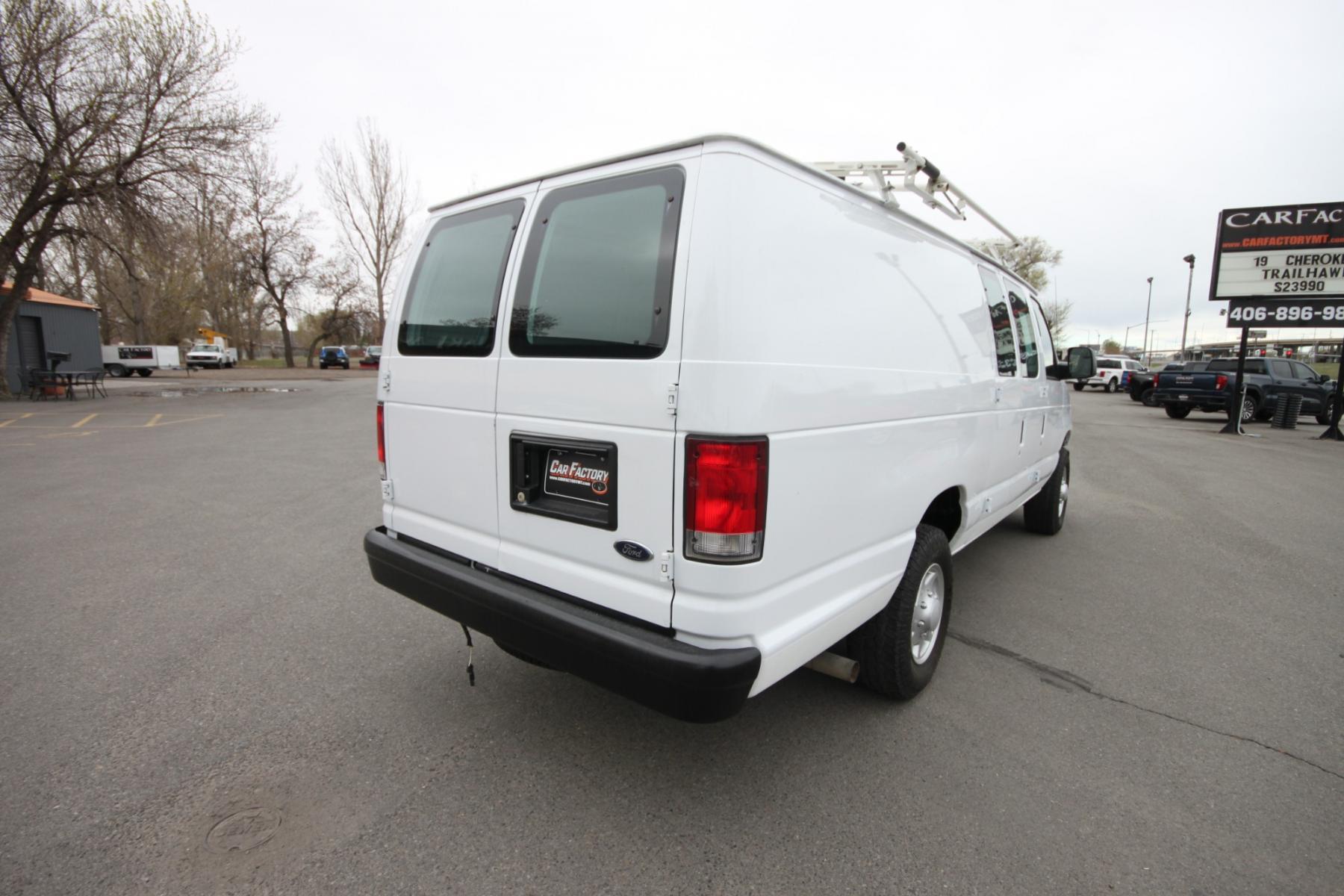 2014 White /Grey Ford E-Series Van (1FTSS3EL3ED) with an 5.4L V8 engine, Automatic transmission, located at 4562 State Avenue, Billings, MT, 59101, (406) 896-9833, 45.769516, -108.526772 - Photo #4